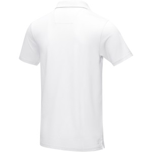 Graphite short sleeve men's GOTS organic polo, White (Polo shirt, 90-100% cotton)