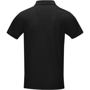 Graphite short sleeve men's  organic polo, Solid black (Polohemden, 90-100% Baumwolle)