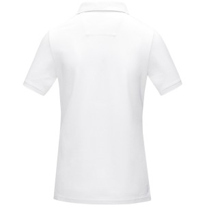 Graphite short sleeve women's  organic polo, White (Polohemden, 90-100% Baumwolle)