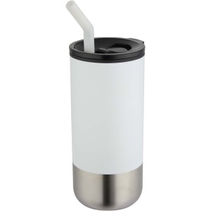 Grayson 480 ml RCS recycled insulated tumbler with straw, Wh <font size=1>[ENG]</font>