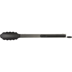 Grillzange aus Edelstahl Maeve, Schwarz/Silber (Picknick, Camping, Grillen)