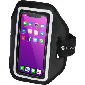 Haile reflective smartphone bracelet with transparent cover, (Sports equipment)