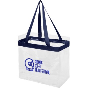 Hampton transparent tote bag, Navy, Transparent clear (Shopping bags)