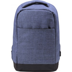 Diebstahlsicherer Rucksack aus Polyester Cruz, Blau