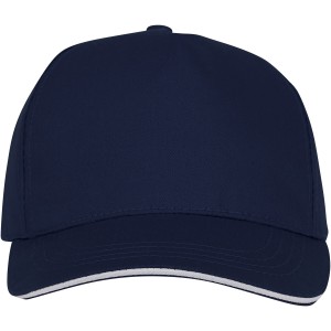 Ceto 5 panel sandwich cap, Navy (Hats)