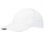 Mica 6 panel GRS recycled cool fit cap, White