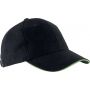 ORLANDO - 6 PANELS CAP, Black/Lime