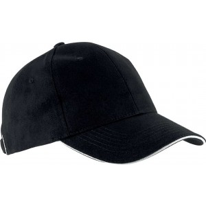ORLANDO - 6 PANELS CAP, Black/White (Hats)