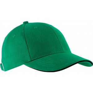 ORLANDO - 6 PANELS CAP, Kelly Green/Black (Hats)