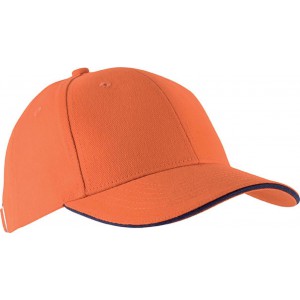 ORLANDO - 6 PANELS CAP, Orange/Navy (Hats)