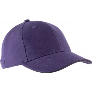 ORLANDO - 6 PANELS CAP, Purple/Dark Grey (Hats)