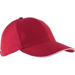 ORLANDO - 6 PANELS CAP, Red/White (Hats)