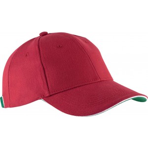 ORLANDO - 6 PANELS CAP, Red/White/Green (Hats)