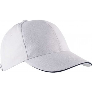 ORLANDO - 6 PANELS CAP, White/Navy (Hats)