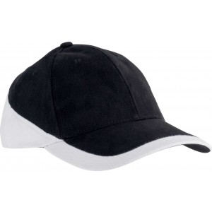 RACING - TWO-TONE 6 PANEL CAP, Black/White (Hats)