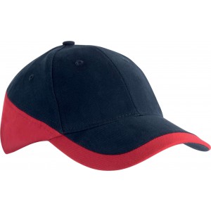 RACING - TWO-TONE 6 PANEL CAP, Navy/Red (Hats)