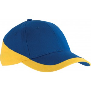 RACING - TWO-TONE 6 PANEL CAP, Royal Blue/Yellow (Hats)