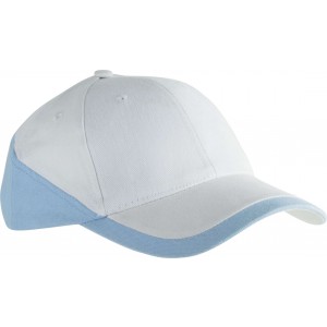 RACING - TWO-TONE 6 PANEL CAP, White/Sky Blue (Hats)
