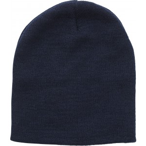 RPET polyester beanie Jayden, blue (Hats)