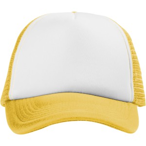 Trucker 5 panel cap, Yellow,White (Hats)
