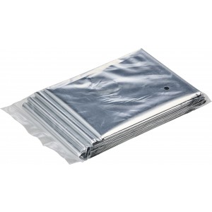 Aluminium emergency blanket Cecilia, silver (Healthcare items)