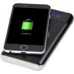 Constant 10.000 mAh wireless power bank with LED, black