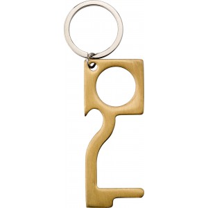 Copper door opener Finnegan, brass-coloured (Healthcare items)
