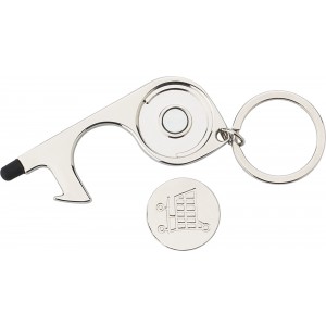 Metal door opener Alivia, silver (Healthcare items)