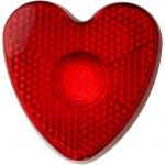 Heart shaped safety light, red (8105-08CD)