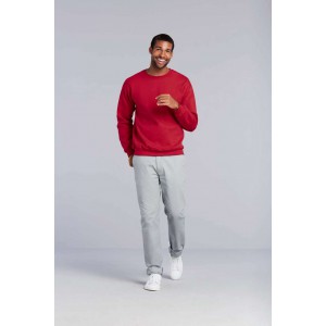 HEAVY BLEND(tm) ADULT CREWNECK SWEATSHIRT, Heather Sport Scarlet Red (Pullovers)