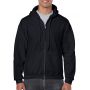 HEAVY BLEND(tm) ADULT FULL ZIP HOODED SWEATSHIRT, Black