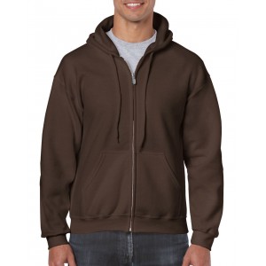 HEAVY BLEND(tm) ADULT FULL ZIP HOODED SWEATSHIRT, Dark Chocolate (Pullovers)