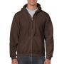 HEAVY BLEND(tm) ADULT FULL ZIP HOODED SWEATSHIRT, Dark Chocolate