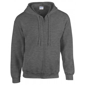 HEAVY BLEND(tm) ADULT FULL ZIP HOODED SWEATSHIRT, Dark Heather (Pullovers)