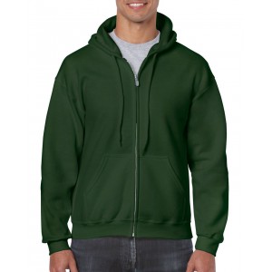 HEAVY BLEND(tm) ADULT FULL ZIP HOODED SWEATSHIRT, Forest Green (Pullovers)