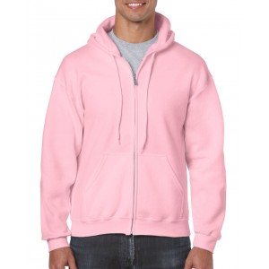 HEAVY BLEND(tm) ADULT FULL ZIP HOODED SWEATSHIRT, Light Pink (Pullovers)