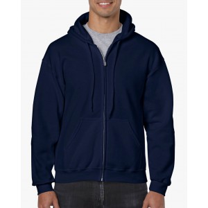 HEAVY BLEND(tm) ADULT FULL ZIP HOODED SWEATSHIRT, Navy (Pullovers)