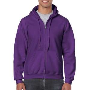 HEAVY BLEND(tm) ADULT FULL ZIP HOODED SWEATSHIRT, Purple (Pullovers)