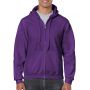 HEAVY BLEND(tm) ADULT FULL ZIP HOODED SWEATSHIRT, Purple