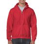 HEAVY BLEND(tm) ADULT FULL ZIP HOODED SWEATSHIRT, Red