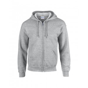 HEAVY BLEND(tm) ADULT FULL ZIP HOODED SWEATSHIRT, Sport Grey (Pullovers)