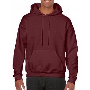 HEAVY BLEND(tm) ADULT HOODED SWEATSHIRT, Maroon (Pullovers)