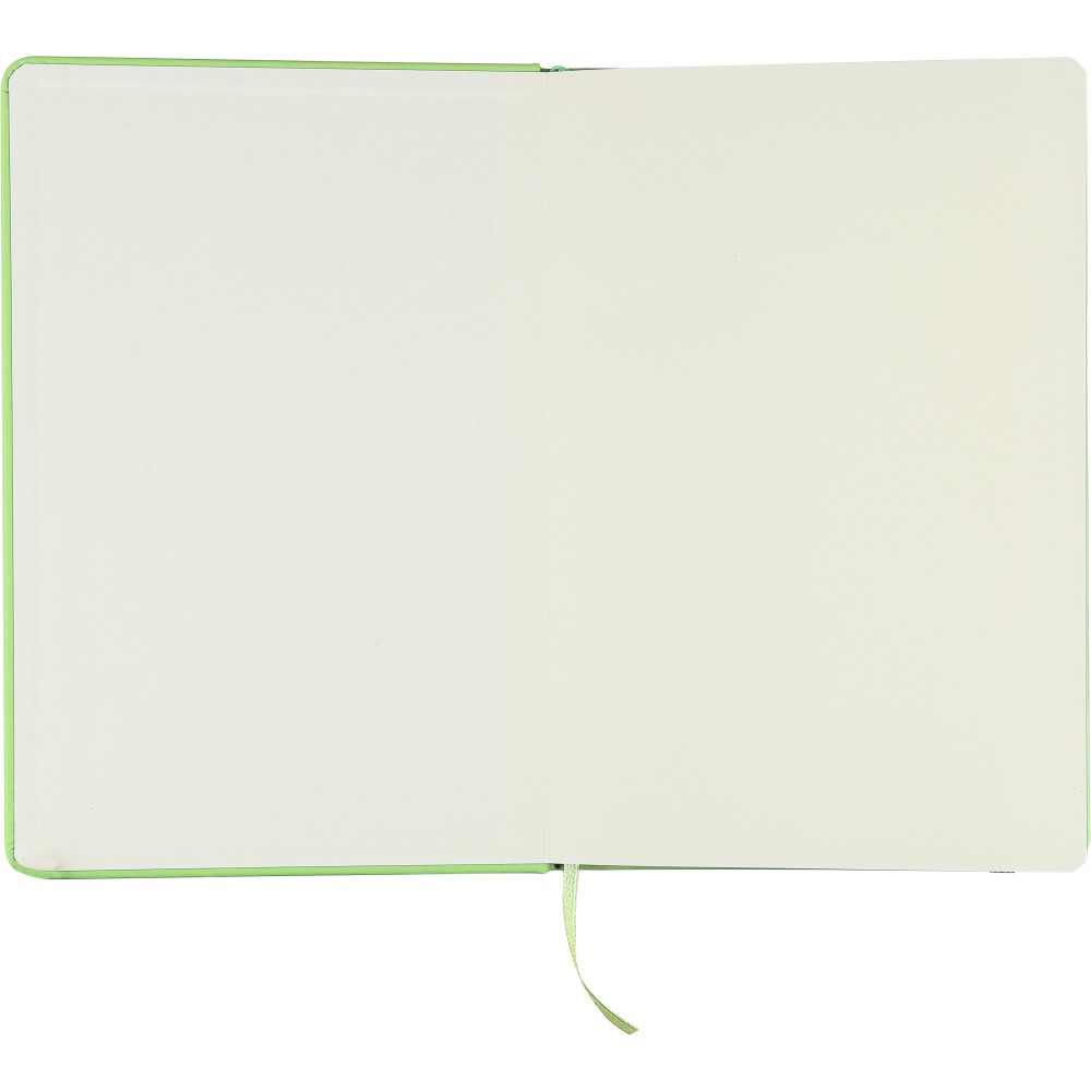 rPET notebook (A5) Eamon, lime (Hefte, Notizbücher)