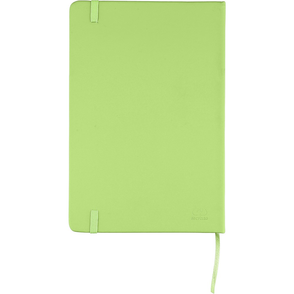 rPET notebook (A5) Eamon, lime (Hefte, Notizbücher)