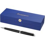 Hmisph?re elegant and lacquered ballpoint pen, solid black,Silver (10651102)