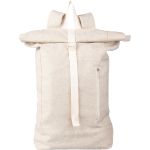 Hemp (280 gr/m2) roll-top backpack Margarete, khaki (1103678-13)