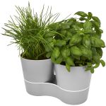 Herbs twin kitchen pot, Grey (11315682)