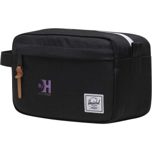 Herschel Chapter recycled travel kit, Solid black (Cosmetic bags)