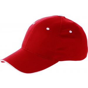Baseball-Cap 'Chicago' aus Baumwolle, Rot