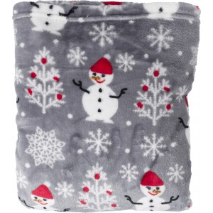Decke aus 100% Polyester und Flanell Michelle, Grau